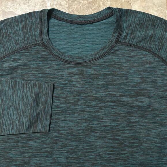 Lululemon Shirt Mens XL Green Metal Vent Tech Long Sleeve Gym Running - Picture 1 of 9